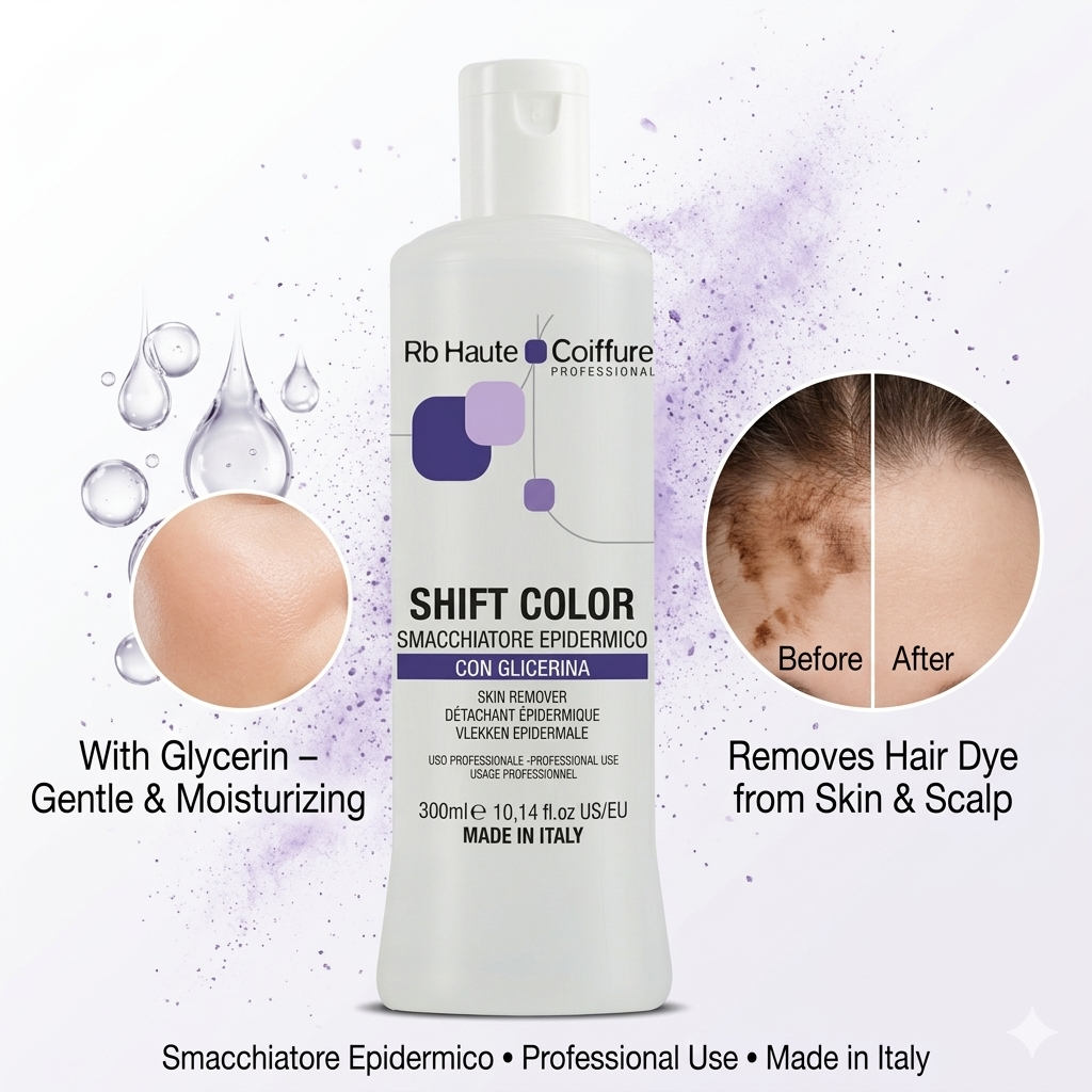 RB Haute Coiffure Shift Color product with before and after hair color