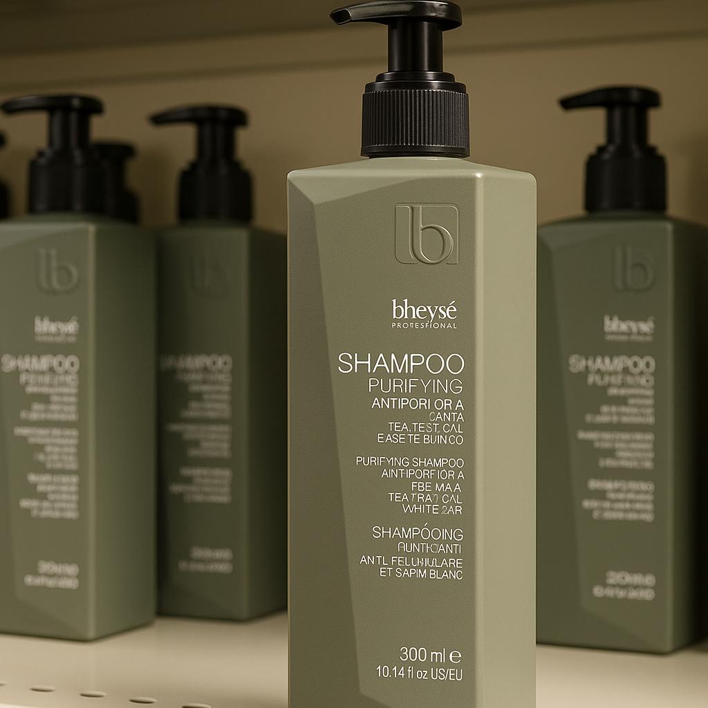 Bheysé Purifying Anti-Dandruff Shampoo 300ml – Italian Professional with Tea Tree Oil, Myrrh & White Fir | Cleanses Scalp, Eliminates Flakes & Soothes Itch