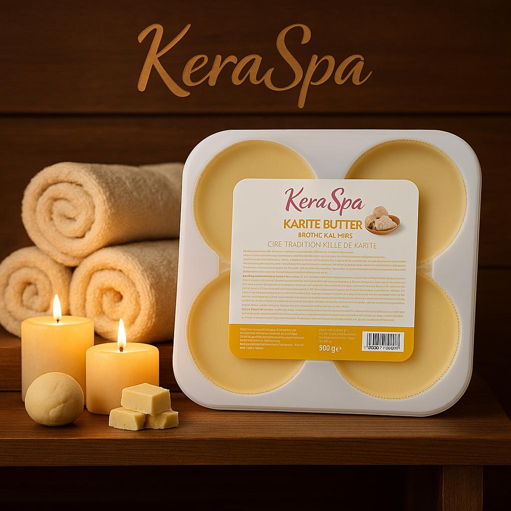 Keraspa Traditional Shea Butter Film Wax | Premium Hard Wax for Hair Removal, Gentle & Effective Hot Wax