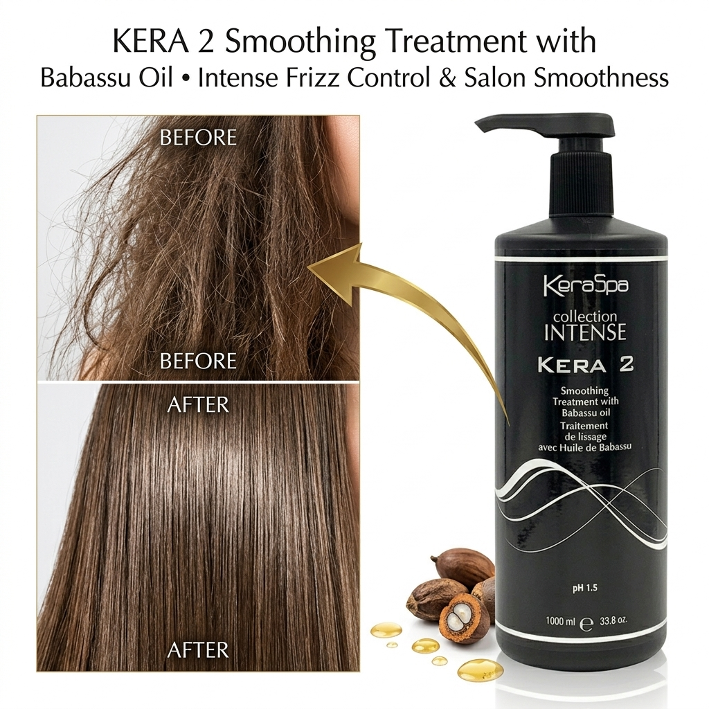 Keraspa Brazil Keratin Treatment Smoothing system,kera1, kera2, kera3-1000 ml