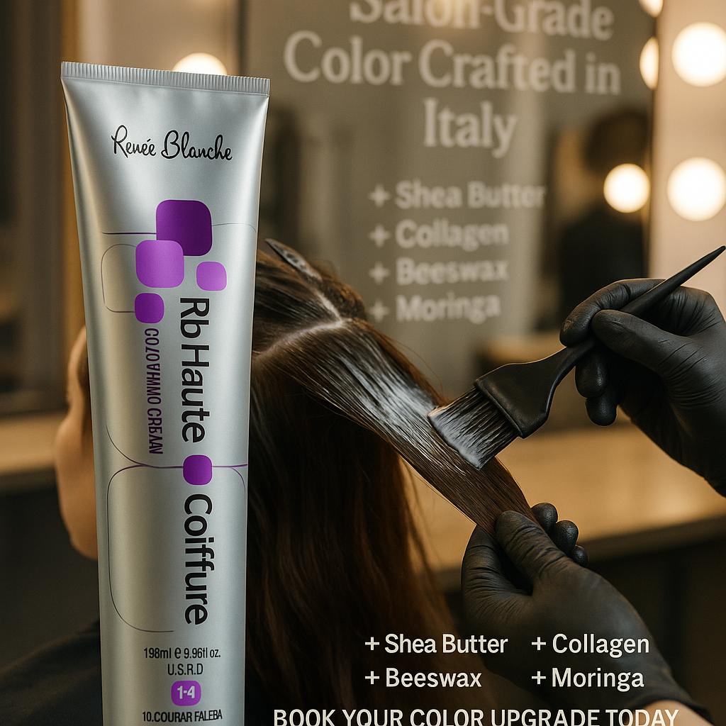 Renee Blanche Haute Coiffure Professional Hair Color, Hair dye - 6.2RI(6.56) Iris Red Dark Blond, 100 ml- Italy