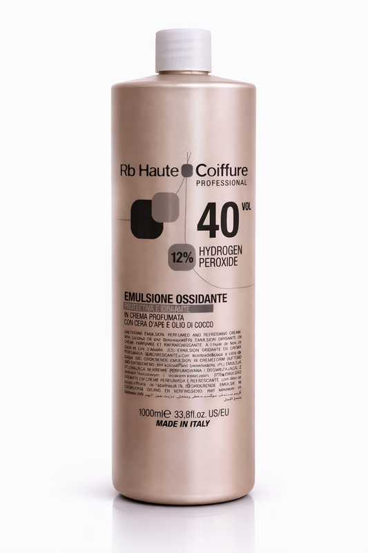 RB Haute Coiffure 40 Vol (12%) Hydrogen Peroxide Cream Developer, 1000ml