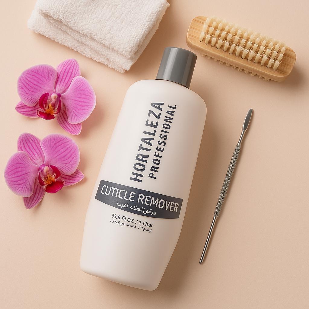 Hortaleza Professional Cuticle Remover White 1000ml – Fast & Safe for Natural and Artificial Nails